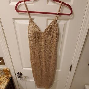 Champagne bodycon dress